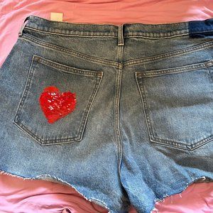 Abercrombie High Rise Mom Shorts